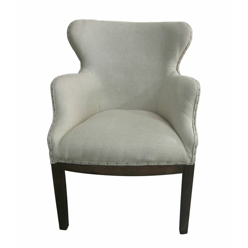 White x White Renson Barrel Chair & Reviews | Wayfair